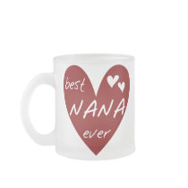 Red Heart Best Nana Ever T-shirts and Gifts Coffee Mugs