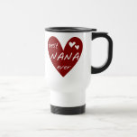 Red Heart Best Nana Ever T-shirts and Gifts Mug