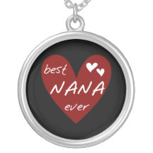 Red Heart Best Nana Ever T-shirts and Gifts Custom Jewelry