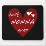 Red Heart Best Nonna Ever T-shirts gifts Mouse Pads