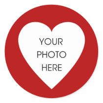 Red Heart Border Stickers