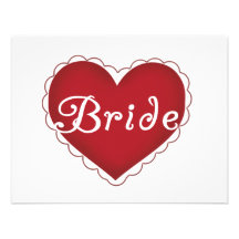 Red Heart Bride T-shirts and Gifts Announcement