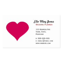 Red Heart Business Cards
