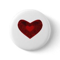 red heart pinback button