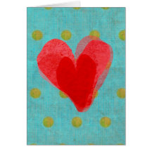 RED HEART Card