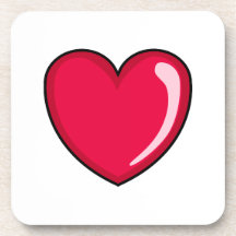 Red Heart Coasters