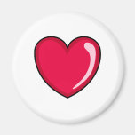 Red Heart Fridge Magnets