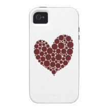 Red Heart iPhone 4/4S Cases