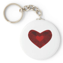red heart key chain