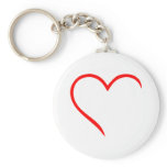 Red heart key chain