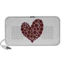 Red Heart Laptop Speaker