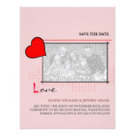 Red Heart Love Save The Date Photo invitations