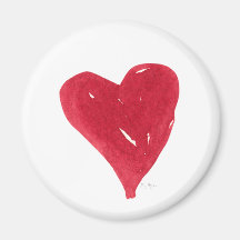 Red Heart Magnet