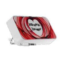 Red Heart Notebook Speakers