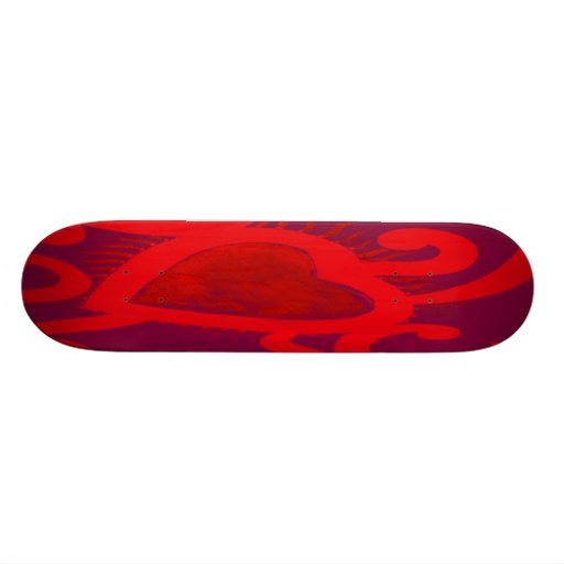 Red Heart Pattern (2) Skateboards