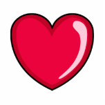 Red Heart Photo Sculptures