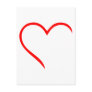 Red heart postcards