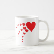 red heart rainbow coffee mugs