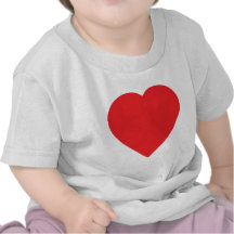 red heart sign tee shirt