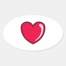 Red Heart Sticker