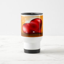 Red Heart Travel Mug