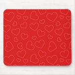 Red Hearts Background Mouse Pad