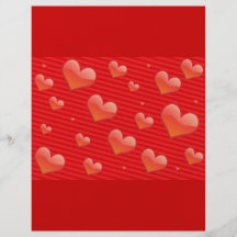Red hearts custom flyer