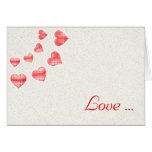 Red Hearts - Love Card