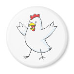 Red Hen Cartoon Fridge Magnet