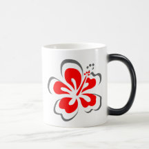 Red hibiscus Hawaii theme gifts Mug