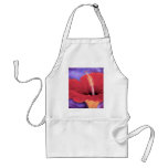 Red Hibiscus Tropical Flower Painting - Multi Apron