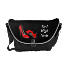 red high heels purse messenger bags