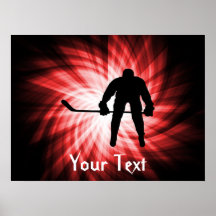 Red Hockey Poster