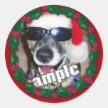 Red Holly Frame for your Christmas Photo! Sticker