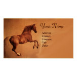 RED HORSE Monogram Gold Metallic Business Card Templates