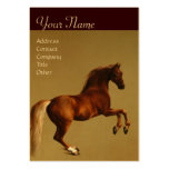 RED HORSE Monogram Gold Metallic Business Cards