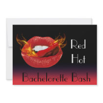 Red Hot Bachelorette Bash Invitation