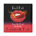Red Hot Bachelorette Bash Refrigerator Magnet
