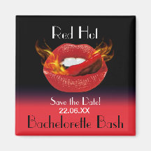 Red Hot Bachelorette Bash Refrigerator Magnet