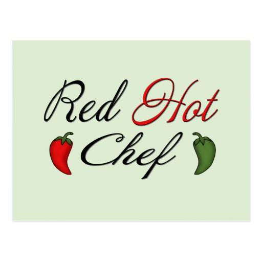 Red Hot Chef Post Card