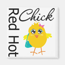 Red Hot Chick 2 Refrigerator Magnet