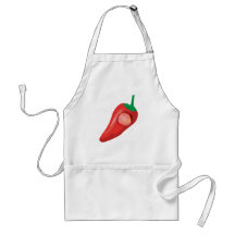 Red hot chilli pepper aprons
