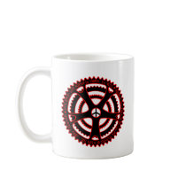 Red Hot Cycle Tracks in Utopia Coffee Mugs