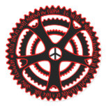 Red Hot Cycle Tracks in Utopia Sticker