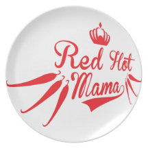 Red Hot Mama Dinner Plates