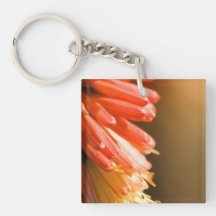 Red Hot Poker flower Keychain