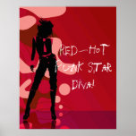 Red Hot Punk Star Diva posters