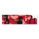 Red Hot Rock Star Diva Bumper Sticker bumper stickers