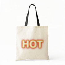Red Hot White Glowing Logo on Crafts & Shopping Bags