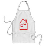 red house real estate icon aprons